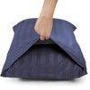 Moonlight Bedding Pillow cases 2 pack - Washed Blue Stripe