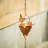 Topadorn 8.7 FT Rain Chain Iron Butterfly Gutter Chains with