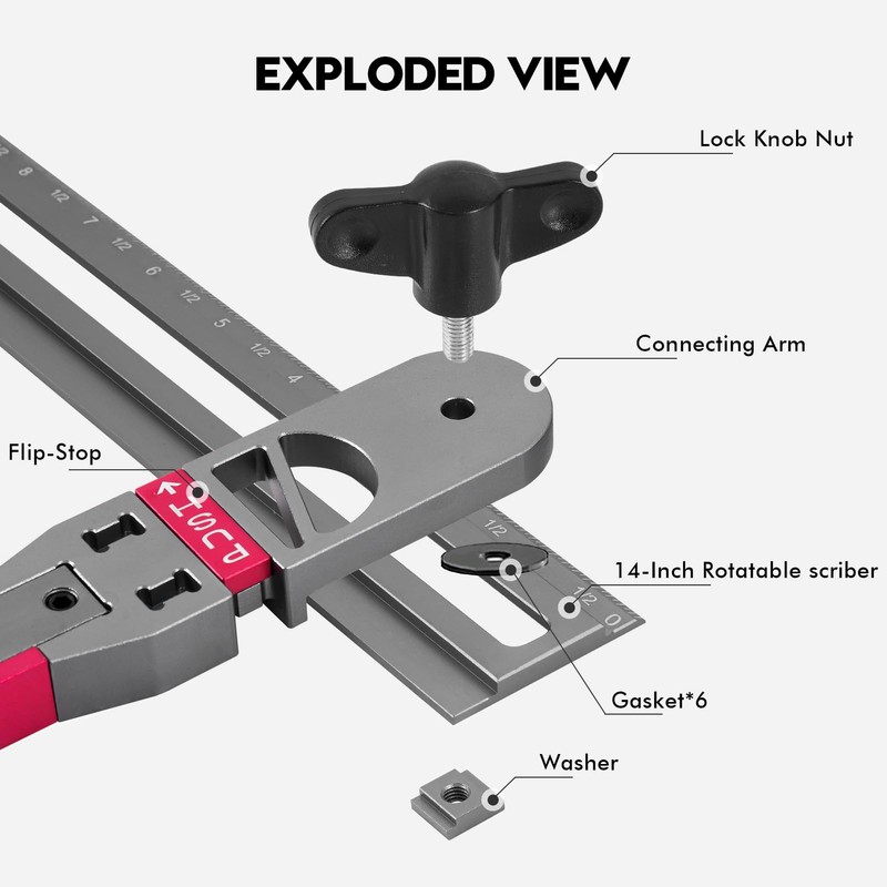 Stair Tread Template Tool - Upgrade Stair Tread Gauge -