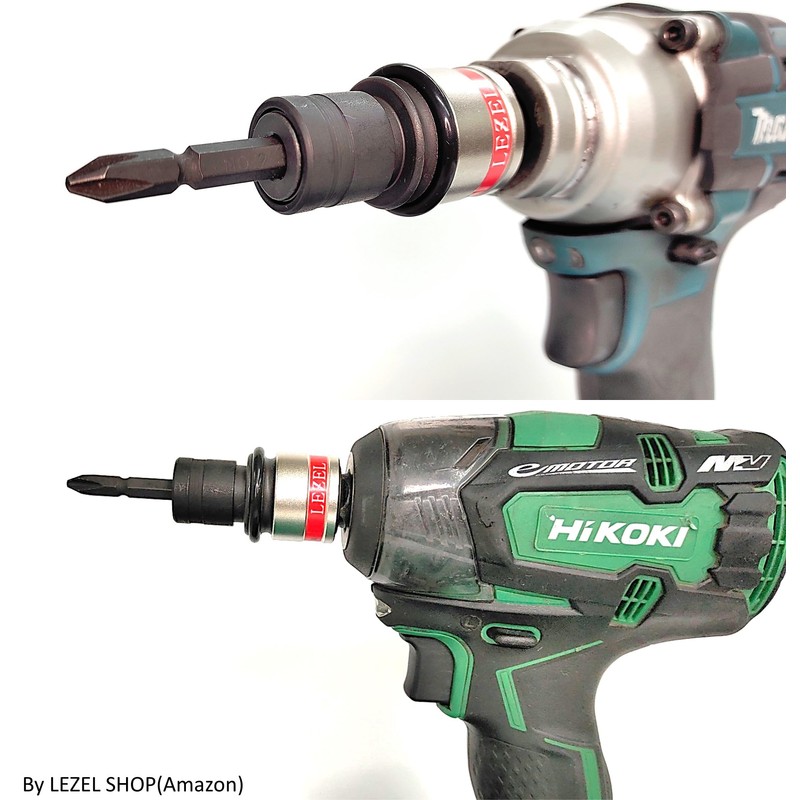 LEZEL Easy Bit Conversion Adapter, Insertion Angle, 0.5 inch (12.7