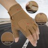 FIORETTO Fingerless Gloves for Airsoft Shooting Half Finger Hunting Hiking