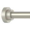 Thestoa Brushed Nickel Shower Curtain Rod Adjustable 43-92 inch, 1"Diameter