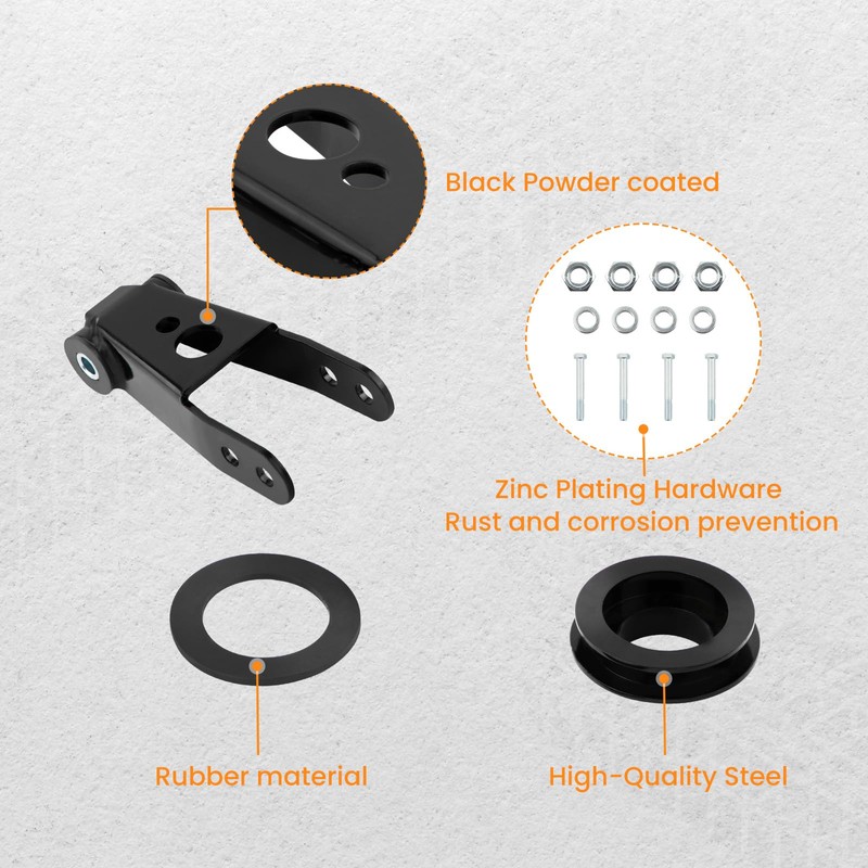 maXpeedingrods 3" Front 2" Rear Suspension Lift Kit Shackle for