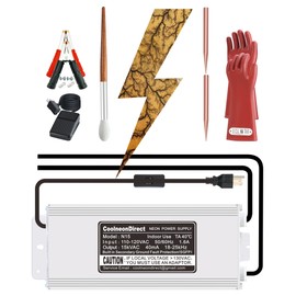 15kV Lichtenberg Wood Burning Machine Fractal Wood Burning Machine Kit Neon Light Transformer Burner Device High Voltage Neon Power Supply, Not Led Sign Transformer