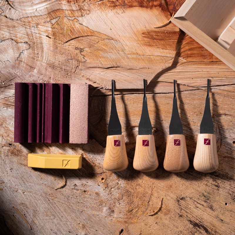 FLEXCUT Carving Tools, Micro Palm Craving Set, Set of 4