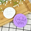 PTaizjjz 2PCS Mother's Day Cookie Stamp Cookie Cutters,Happy Mother's Day,I