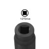 sourcing map 1/2-Inch Drive 23mm 12-Point Deep Impact Socket, CR-MO