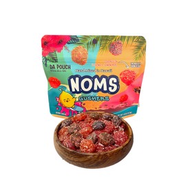 Hawaii Candy Factory | Noms Gushers - Da Pouch | Li Hing Lemon Peel Bursts | Local Hawaiian Favorite | Sweet, Sour, & Salty Gushers Candies (1.8 oz)
