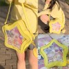 Vobomo Star Shape Ita Bag Pins Display Crossbody Bag PU
