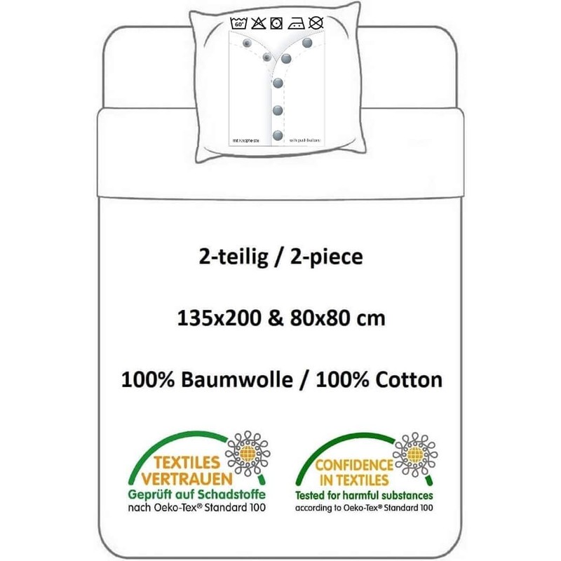 BrandMac Bed Linen Set with Penguin 135 x 200 cm