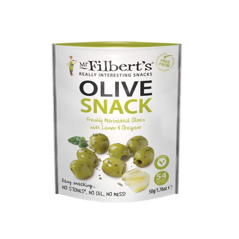 Mr Filbert's Rosemary & Garlic Mixed Olives and Lemon 50g