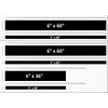 2" & 6" Double Offset Vinyl Racing Stripes Decals Pickup