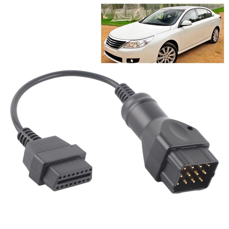 12 Pin to 16 Pin OBD2 Connector Cable OBDII Adapter