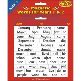 National Literacy Strategy Magnetic Words for Years 1&2 PACK 2 Key Stage 1
