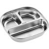 Stainless Steel Baby Plate, Stainless Baby Suction Plates Reusable Stainless