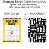 Big Dot of Happiness NYC Cityscape - Juego de bingo