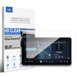 INNOSURE Premium Glass Screen Protector for 2022 2023 2024 2025 Rivian R1S / R1T Navigator 15.6 Inch GPS Multi-media Infotainment Touchscreen (HD Clear)