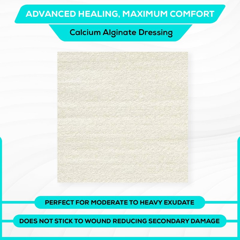 MedVance TM Alginate – Calcium Alginate Dressing 4.25"x4.25" Box of