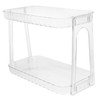 NOLITOY Bathroom Countertop Shelf Transparent Storage Organizer for Cosmetics Toiletries