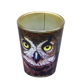 JUST FUNKY Owl Face 2oz Shot Glass