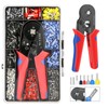Ferrule Crimping Tool Kit, Ferrule Crimper Plier with 1200pcs Wire
