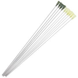 BENECREAT 10Pcs 10inch Blunt Tip Dispensing Needles with Luer Lock, 14/20 Gauge Stainless Steel Long Needles for Adhesive Glue Dispensing, Craft Work