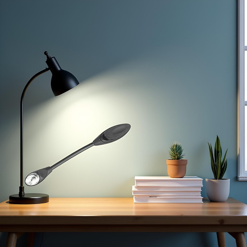 Galyacht Black Mini Flexible Clip-on Bright Booklight Led Travel Book