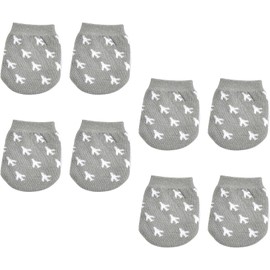 MVVM Suitcase Wheel Covers 8 Pairs Luggage Wheels Cover Grey Wheels Cover Dustproof Socks Prevent Floor Bed From Getting Dirty and Keep Floor Clean (Suitable for Circumference 3.9-7.8in)