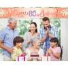 HOWAF Super Large Happy 80th Birthday Banner for Women 80th