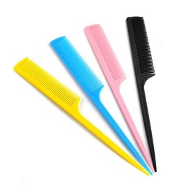 Colored Mini Hair Brush & Tail Comb for Hair Salons Tail Comb - Random Color 125ea