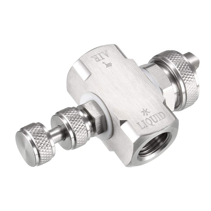 uxcell Air Atomizing Nozzle, 1/4BSPT Misting Low Pressure Mix Type