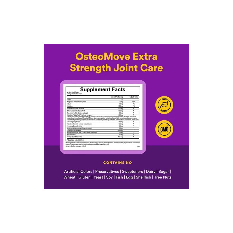 Natural Factors Osteomove 120 Comprimidos Sfn Sin Sabor