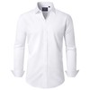 Dress Shirts for Men Long Sleeve Stretch Solid Wrinkle Free