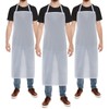 3 Pieces Heavy Duty Transparent PVC Waterproof Aprons Unisex 47