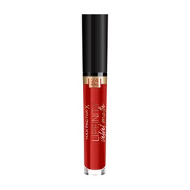 Max Factor Lipfinity Velvet Matte Red Luxury 25 - Liquid Lipstick with Matte Finish in Bright Red - With Nourishing Coconut Oil - Lasts up to 24 Hours