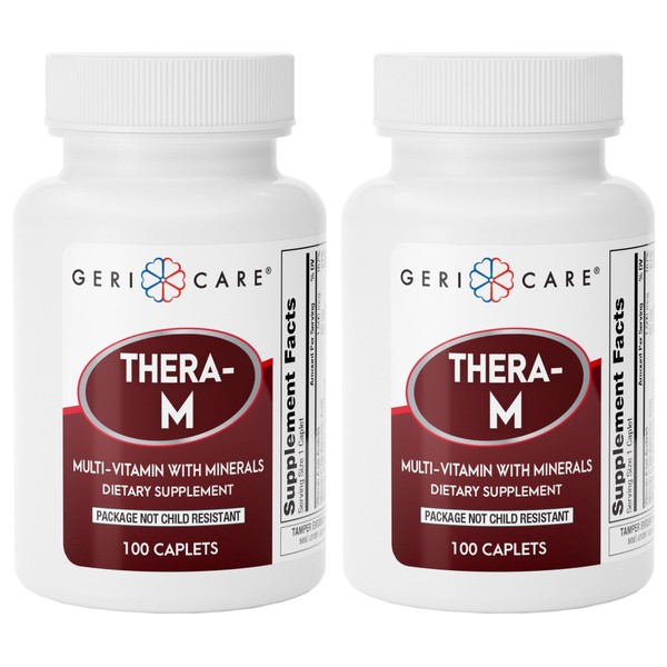GeriCare Thera High Potency Multivitamin with Minerals, Nutritional Supplement Caplets,