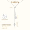 CHESKY Long Necklaces for Women, 14k Gold Plated/Streling Silver Lariat