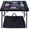 Queensell Folding Game Table with Double Sided Mat, Foldable Board