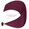 Wennalife U Tip Hair Extensions Real Human Hair, Light Burgundy