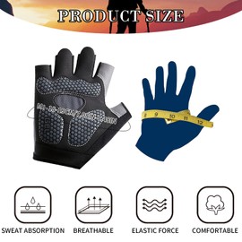 EULAPGOE Kids Half Finger Cycling Gloves Mittens Breathable Non Slip Fingerless Bike Riding Gloves Shockproof Sports Training Gloves UV Protection Outdoor Skateboard Gloves