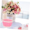 WHAMVOX 6Pcs Mini Plastic Woven Baskets for Easter Egg Decoration
