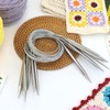 Circular Knitting Needles 120 cm, 9 Pieces Stainless Steel Knitting