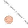 Miabella Solid 925 Sterling Silver Italian 3.5mm Diamond Cut Cuban