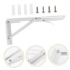 FUNOMOCYA Heavy Duty Metal Floating Shelf Brackets Sturdy Support for