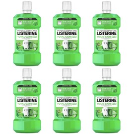 Listerine Smart Rinse Kids Alcohol-Free Anticavity Sodium Fluoride Mouthwash, ADA Accepted Oral Rinse for Dental Cavity Protection, Mint Shield Flavor for Children's Oral Care, 500 mL (Pack of 6)