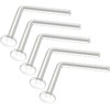 Evonix 20g Clear Nose Studs - Bioflex L-Shaped Nose Retainers