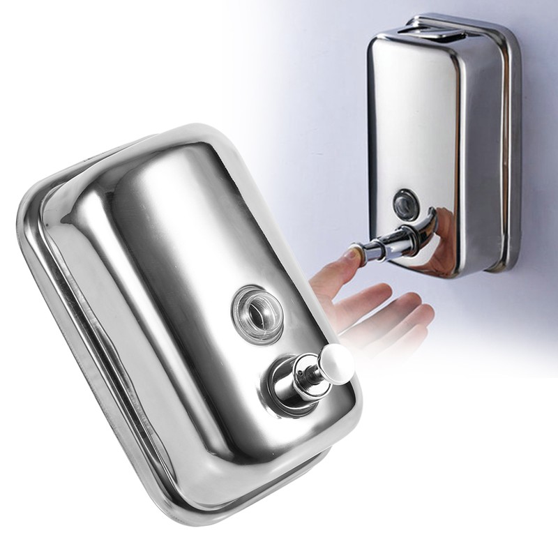 500ml Stainless Steel Pump Shower Shampoo Box Liquid Soap Lotion