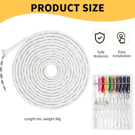 GMHLLES Curtain Weights for Hems Stylish And Exquisite Curtains Weights with Unique Net Curtaines Wire Design 5 M Curtain Heavy Lead Weight Tape for Increasing Curtains Weight and Preventing Flapping