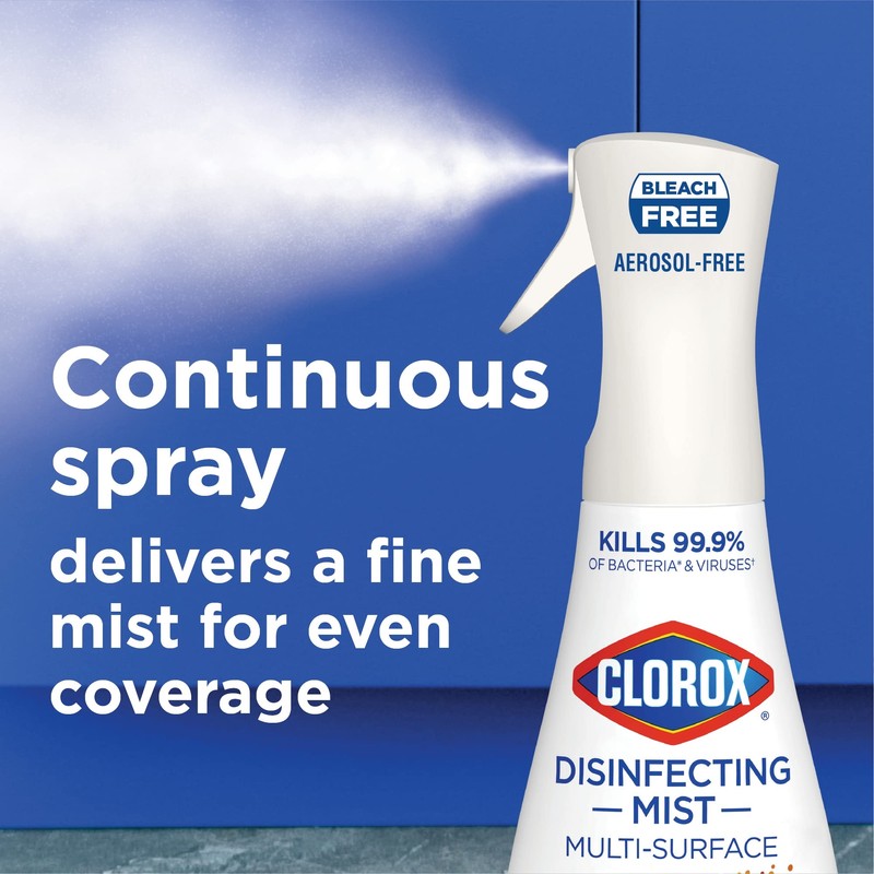 Clorox Disinfecting Mist, Eucalyptus Peppermint, Disinfecting Spray, 16 Fluid Ounces