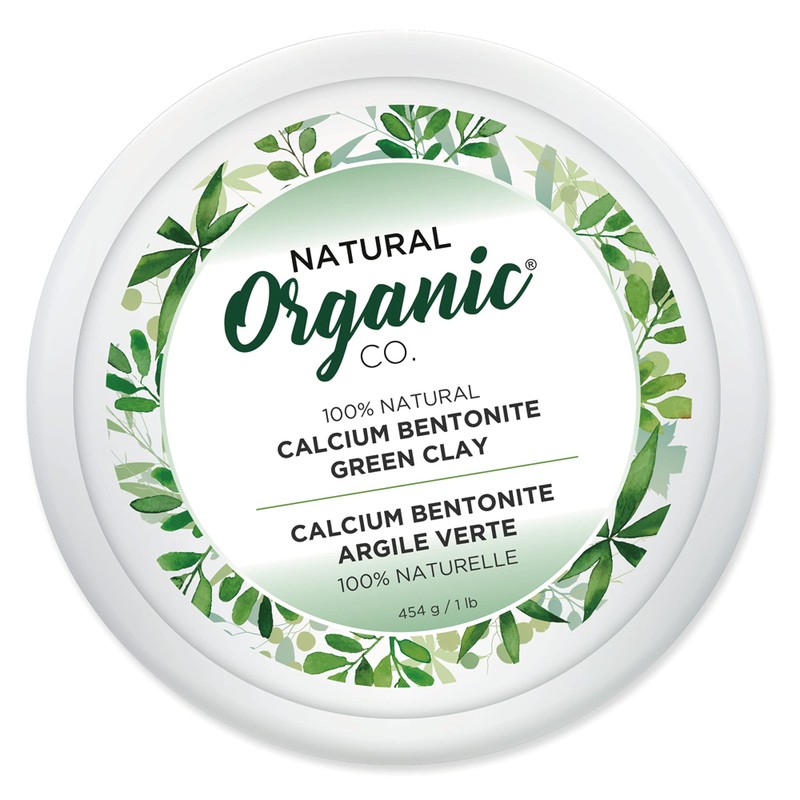 Natural Organic Co. Calcium Bentonite Green Clay | Facial Mask